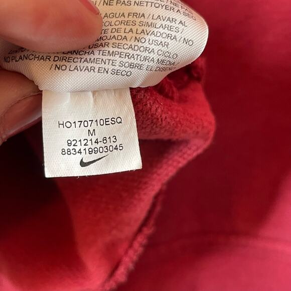 Nike WSU Washington State University Cougars Hoodie Womens Medium Red - Picture 5 of 7